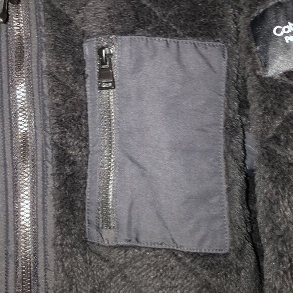 Calvin Klein XL Black Sherpa Teddy Fleece Lined Full Zip Performance Jacket - Picture 7 of 16